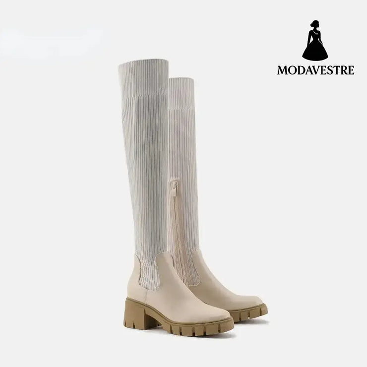 High Heel Springy Thigh Boot Women