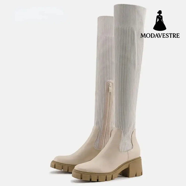 High Heel Springy Thigh Boot Women