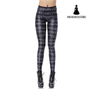 High Waist Legins Music Note Sheet Digital Leggins Printed Women Fitness Leggings Women Pants - MODAVESTRE