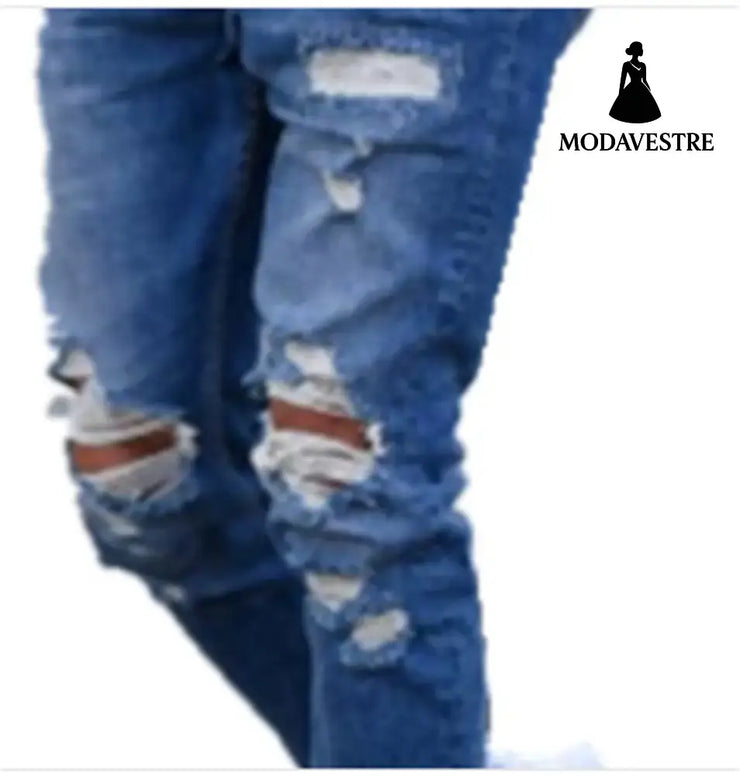 Hole men’’s jeans