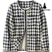 Houndstooth Small Fragrance Jacket Women Clothing