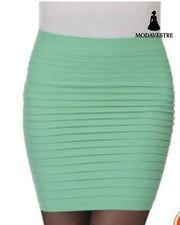 In summer the new style is thin candy big bag hip skirt A skirt skirt skirt skirt and skirt. Peppermint Green
