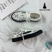 Japanese Little White Shoes Women’s Spring Canvas Shoes