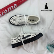 Japanese Little White Shoes Women’s Spring Canvas Shoes