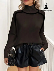 Knitwear Lazy Sweater Street Fashionable Women Brown / L