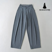 Lace lace patchwork trousers