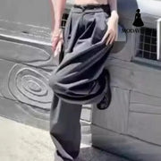 Lace lace patchwork trousers