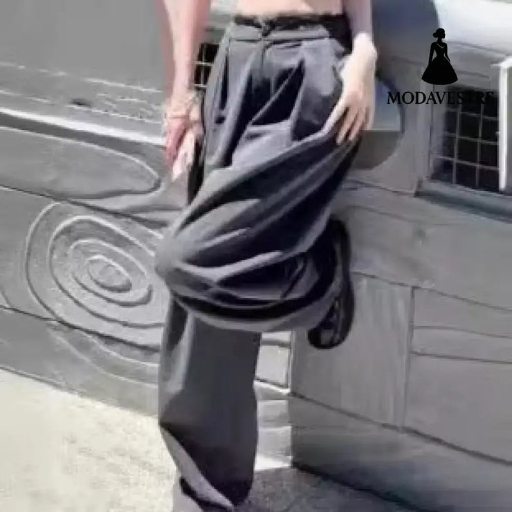 Lace lace patchwork trousers