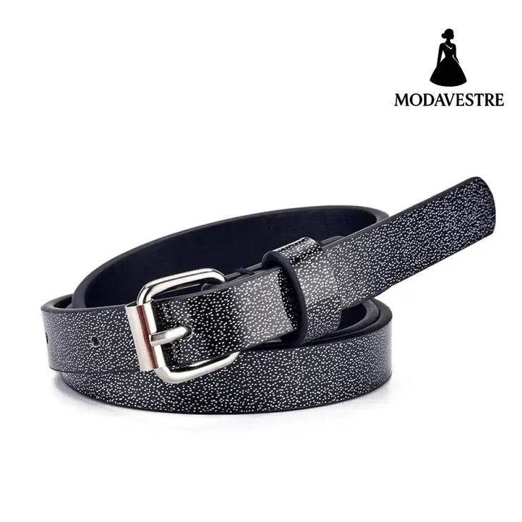 Ladies Kids Belts Heart Glitter Jeans Cropped Black Meteor Point