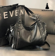 Large capacity tote bag shoulder bag crossbody bag for women black / one size