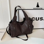 Large capacity tote bag shoulder bag crossbody bag for women coffee / one size