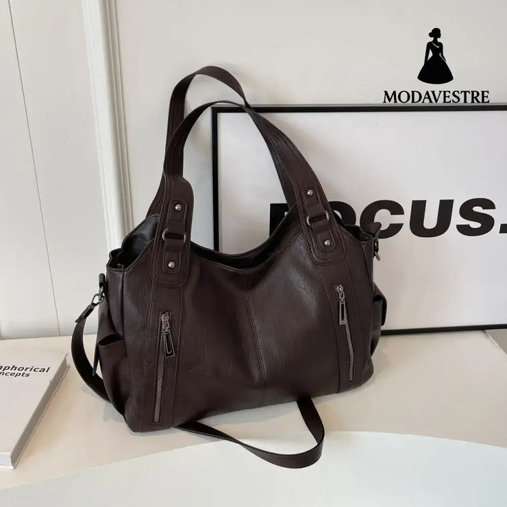 Large capacity tote bag shoulder bag crossbody bag for women coffee / one size