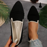 Large Size Flats Female Pointed-toe Fashion Leisure Slip On Pumps