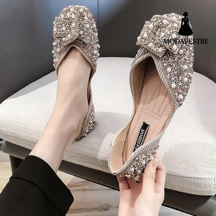 Large Size Women s Shoes Flat Shoes Pink / 35