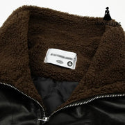 Leather Clothing With Stand Collar Coat For Men Jacket