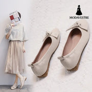 Leather Pea Single Shoes Women’’s Summer Soft Bottom Flat Bottom Versatile 8style / 34