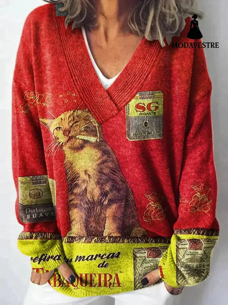 Loose And Lazy Style Soft Glutinous Pullover Women’s Top BJ20055646365 / 3XL Jumper