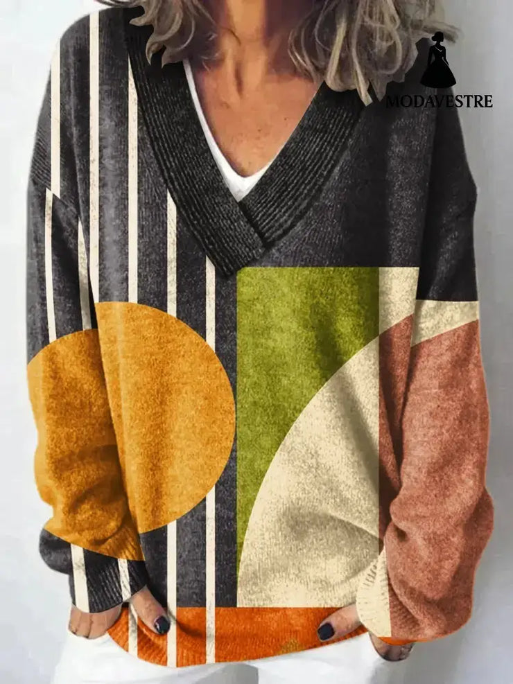 Loose And Lazy Style Soft Glutinous Pullover Women’s Top BJ20055646366 / 3XL Jumper