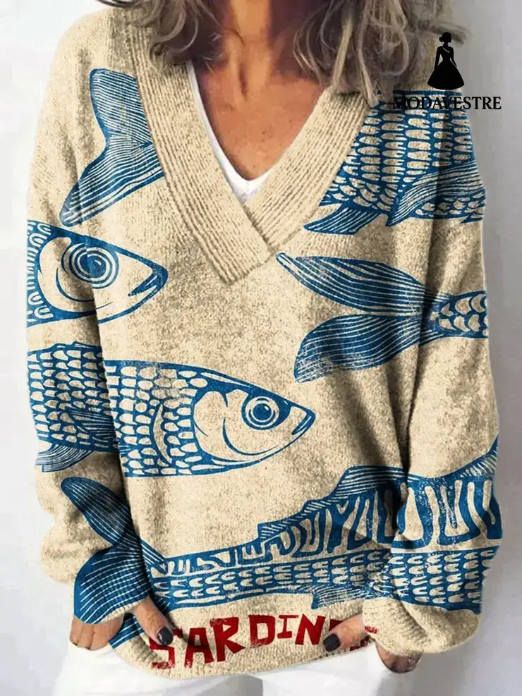 Loose And Lazy Style Soft Glutinous Pullover Women’s Top BJ20055646368 / 3XL Jumper