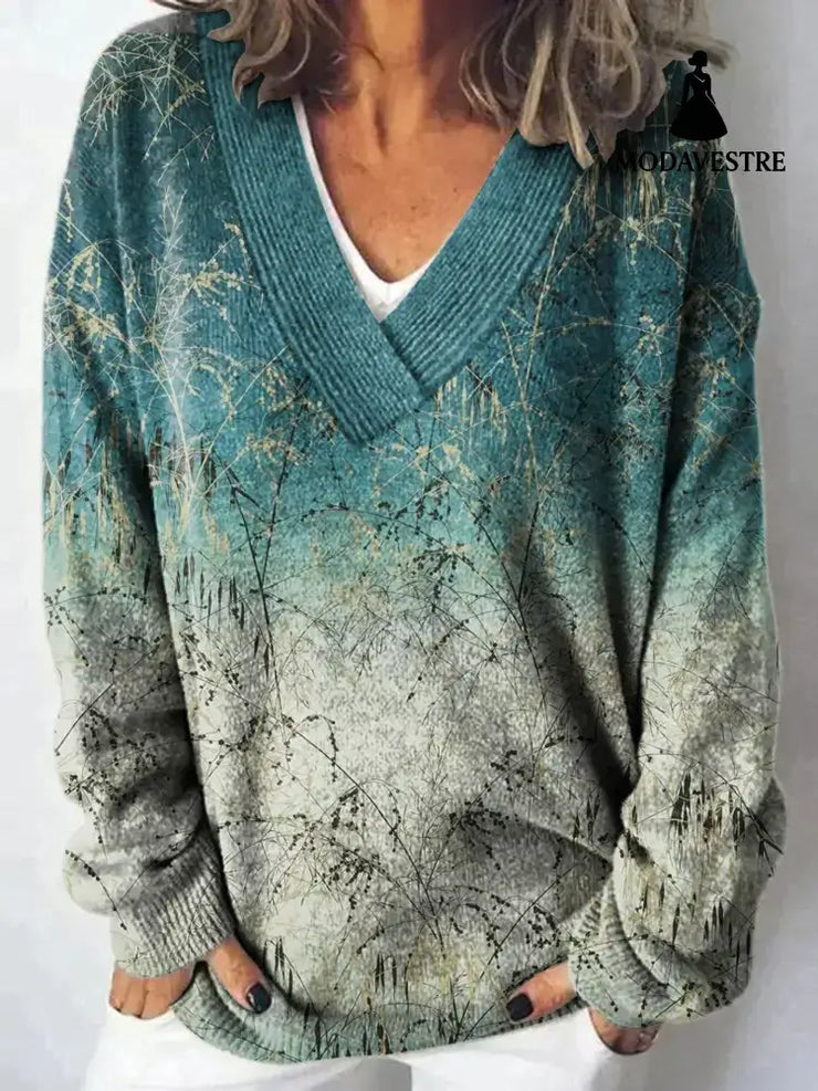 Loose And Lazy Style Soft Glutinous Pullover Women’s Top BJ20055646369 / 3XL Jumper