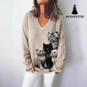 Loose And Lazy Style Soft Glutinous Pullover Women’s Top Jumper