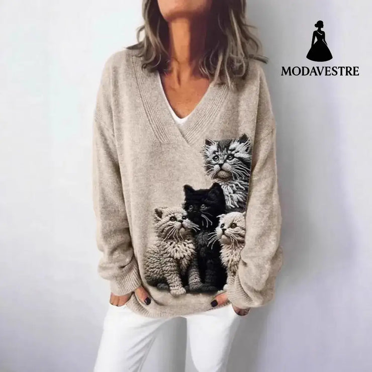 Loose And Lazy Style Soft Glutinous Pullover Women’s Top Jumper