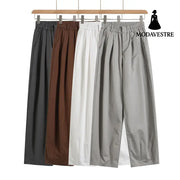 Loose straight leg wide leg casual pants