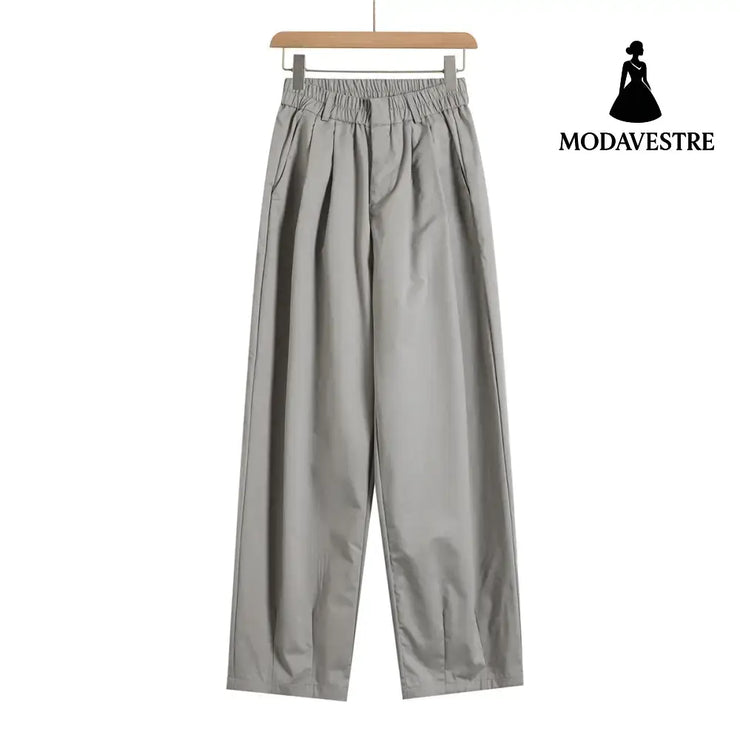 Loose straight leg wide leg casual pants
