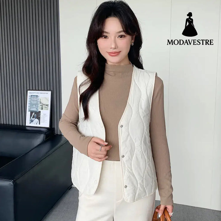 Loose Ultra-thin Women’s Outer And Inner Wear Vest Waistcoat