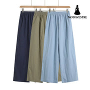 Loose Wrinkle-Free Straight Leg Work Pants
