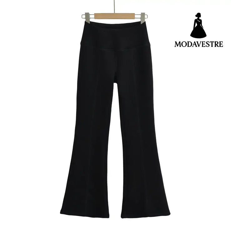 Low waist yoga casual pants for women Black / S