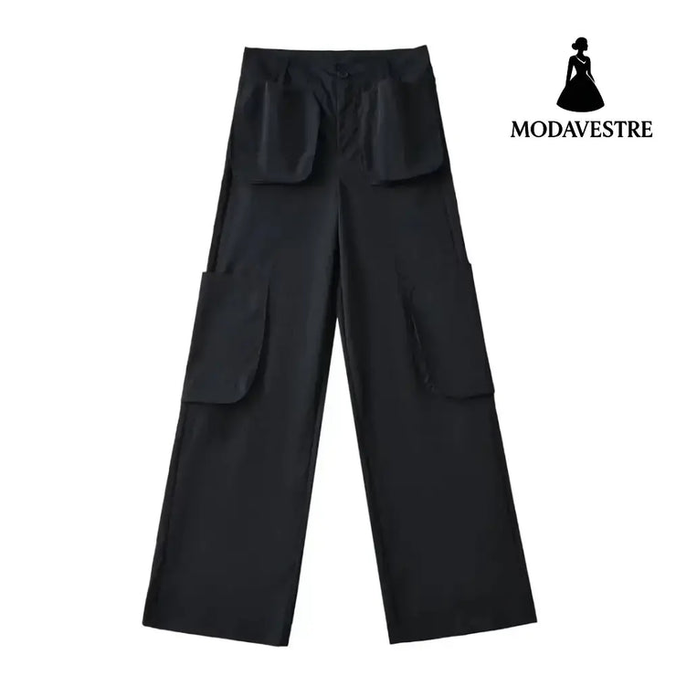 Low waisted multi pocket work pants