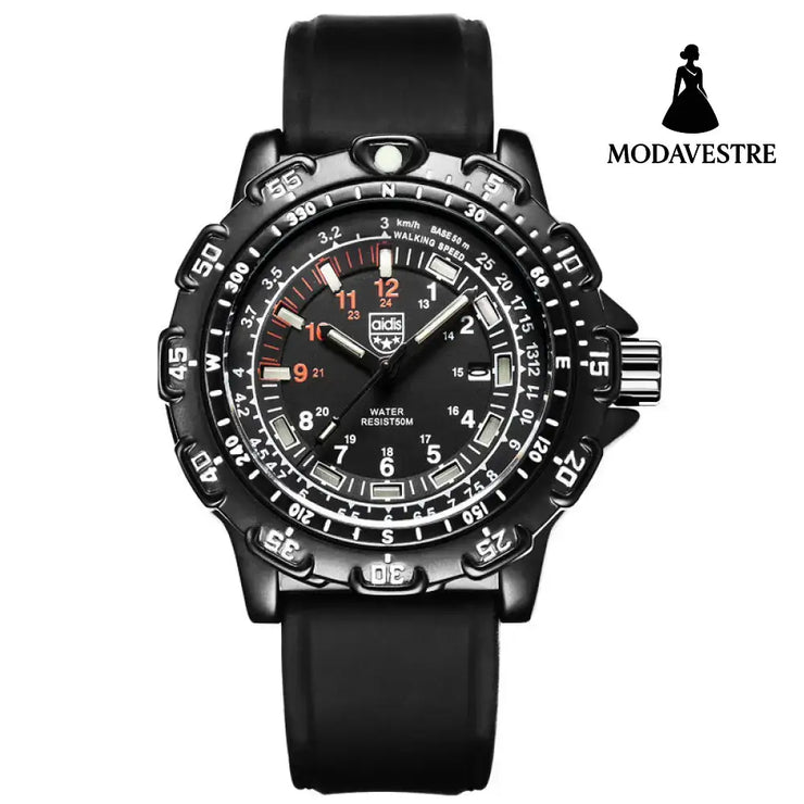 Men Military Watches Black