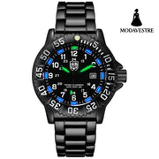 Men Military Watches Blue Luminous
