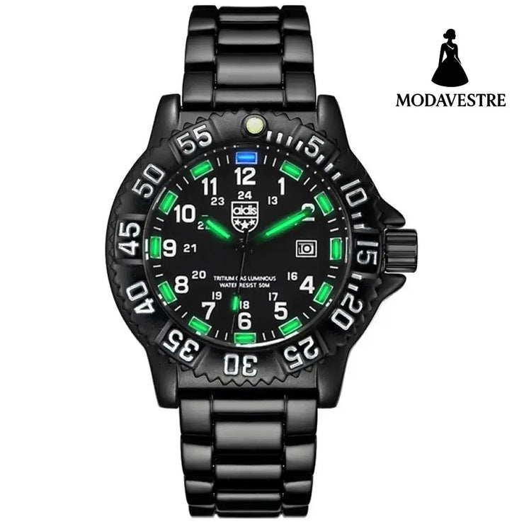 Men Military Watches Green Luminous