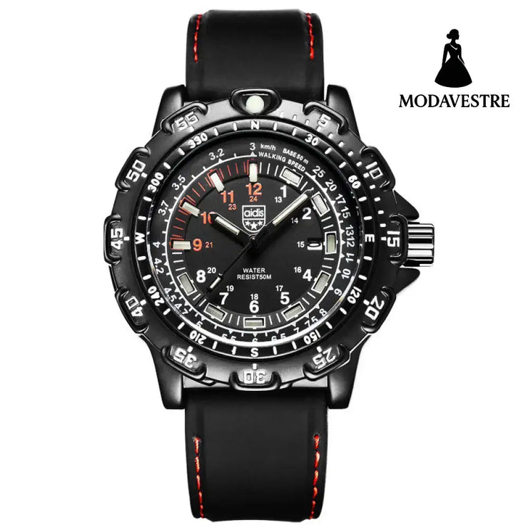 Men Military Watches Red