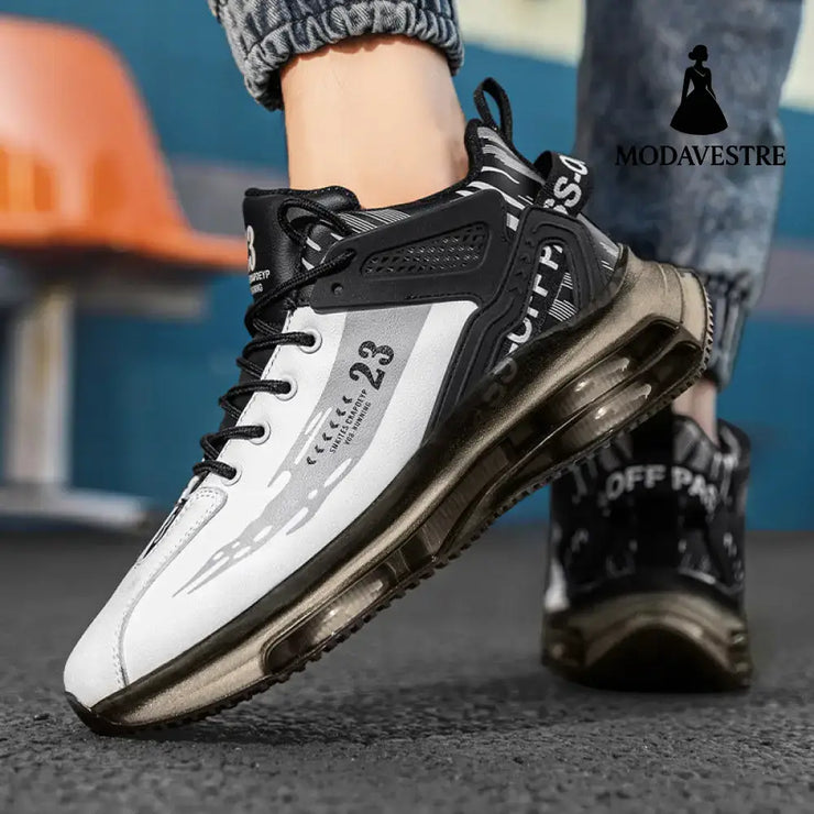 Men Sneakers Running Boots Fashion Outdoor Jogging Sports Shoes Mesh Breathable Cushioning Black Basket Footwear Male