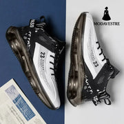 Men Sneakers Running Boots Fashion Outdoor Jogging Sports Shoes Mesh Breathable Cushioning Black Basket Footwear Male