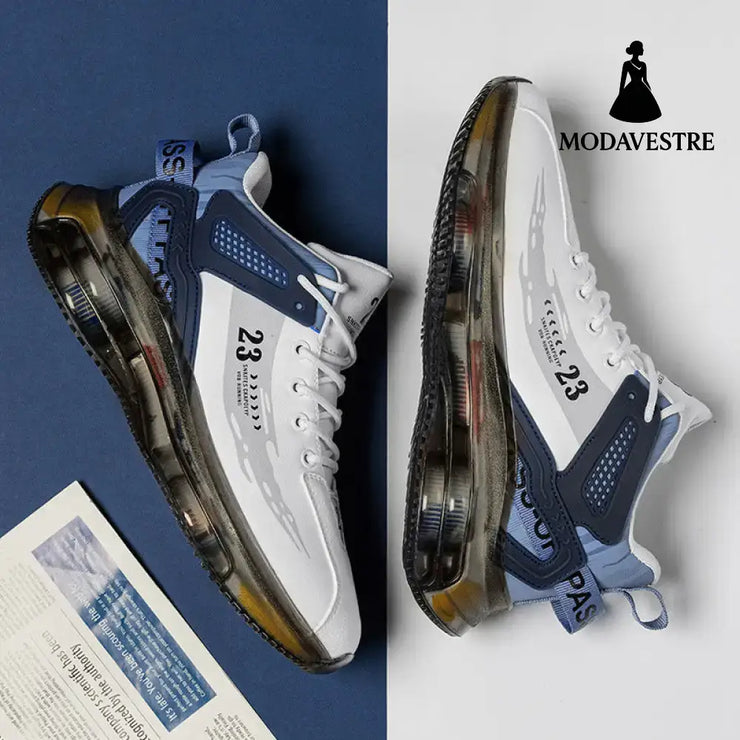 Men Sneakers Running Boots Fashion Outdoor Jogging Sports Shoes Mesh Breathable Cushioning Black Basket Footwear Male