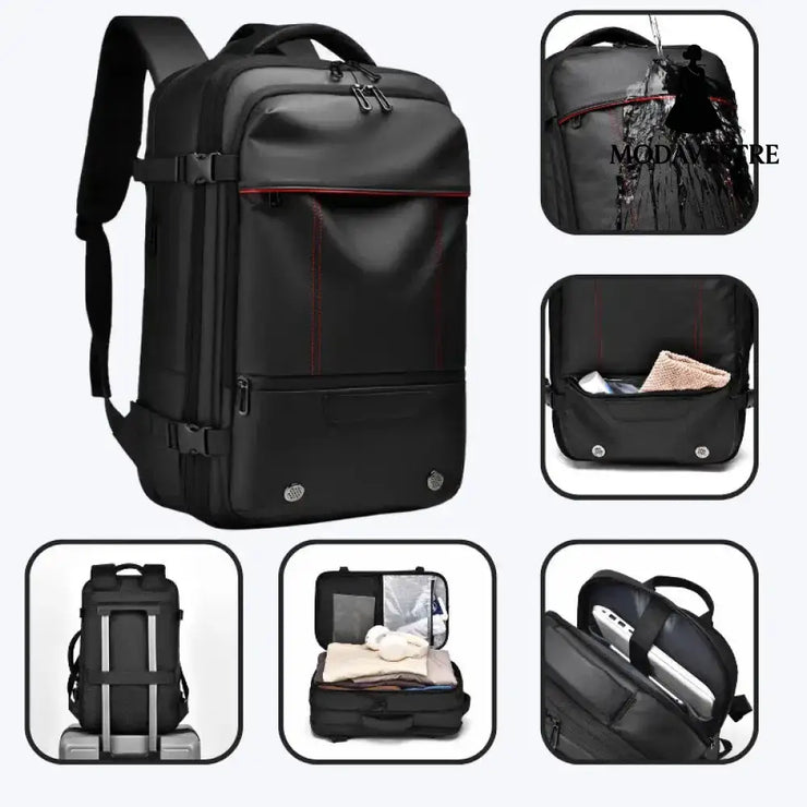 Men’s Backpack Business Travel Backpack Large Capacity Expansion Multifunctional Vacuum Compression Backpack for Men