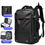 Men’s Backpack Business Travel Backpack Large Capacity Expansion Multifunctional Vacuum Compression Backpack for Men