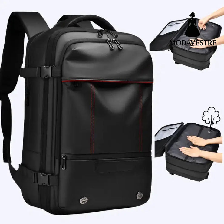Men’s Backpack Business Travel Backpack Large Capacity Expansion Multifunctional Vacuum Compression Backpack for Men