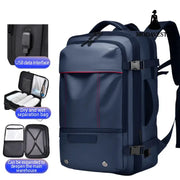 Men’s Backpack Business Travel Backpack Large Capacity Expansion Multifunctional Vacuum Compression Backpack for Men