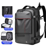 Men’s Backpack Business Travel Backpack Large Capacity Expansion Multifunctional Vacuum Compression Backpack for Men