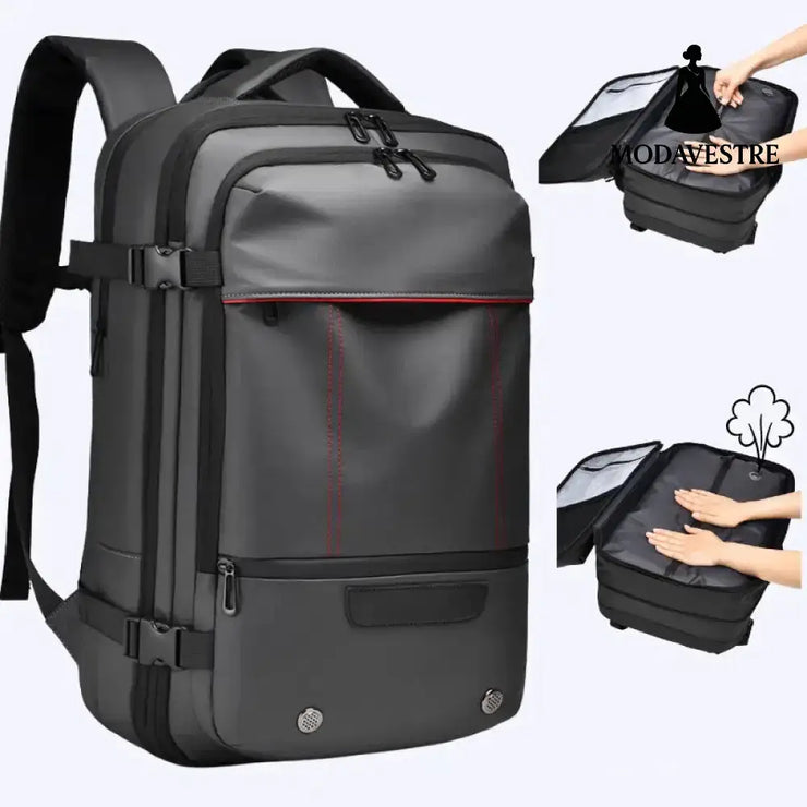 Men’s Backpack Business Travel Backpack Large Capacity Expansion Multifunctional Vacuum Compression Backpack for Men