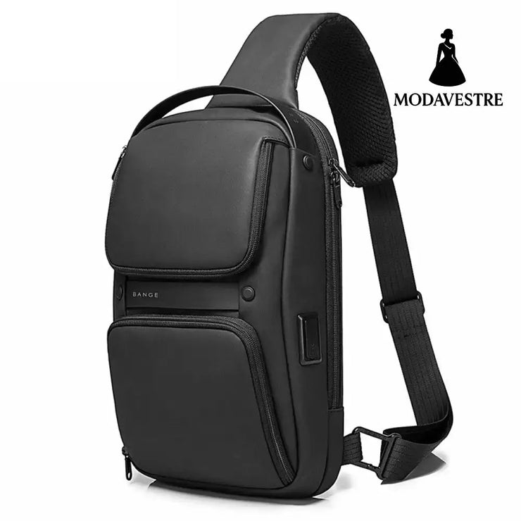 Men’s Bag Chest Bag Korean Version Diagonal Bag Shoulder Bag Casual Men’s Chest Bag Sling Bag Black