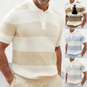 Mens Clothing Summer Fashion Lapel Sweater Short Sleeve Men Clothing Men Wears