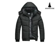 Men’s cotton clothing Autumn and winter hooded Korean version of the thick cotton jacket explosion models middle-aged