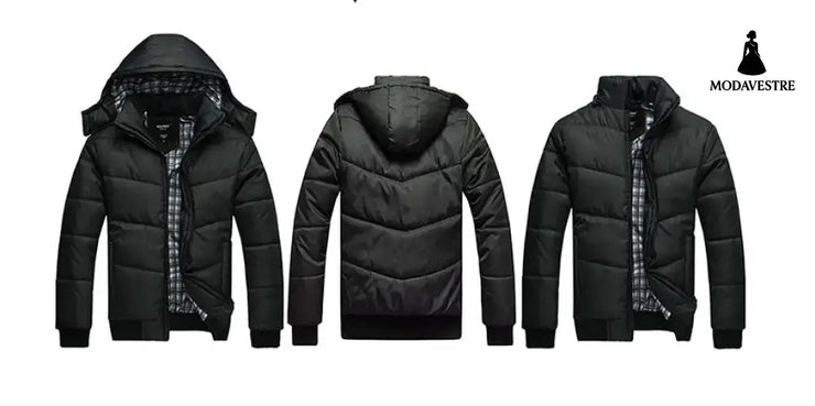 Men’s cotton clothing Autumn and winter hooded Korean version of the thick cotton jacket explosion models middle-aged