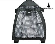 Men’s cotton clothing Autumn and winter hooded Korean version of the thick cotton jacket explosion models middle-aged